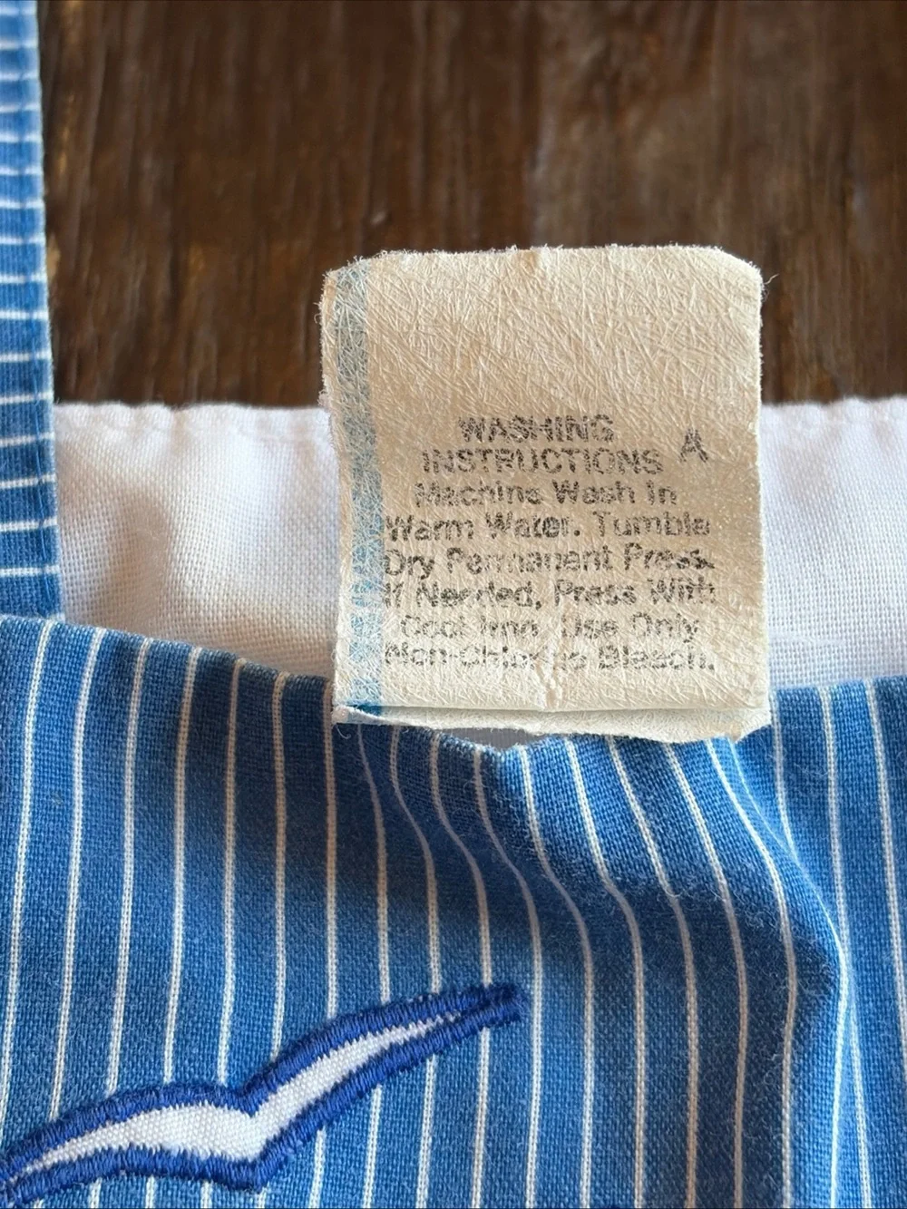 Sail Boat Boys Romper Shortall Overall Vintage 90s Blue Pinstripe Nautical 18 Mo